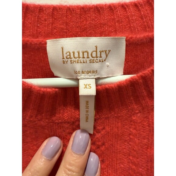 Laundry By Shelli Segal the cashmere project Red sweater size XS - Picture 2 of 4